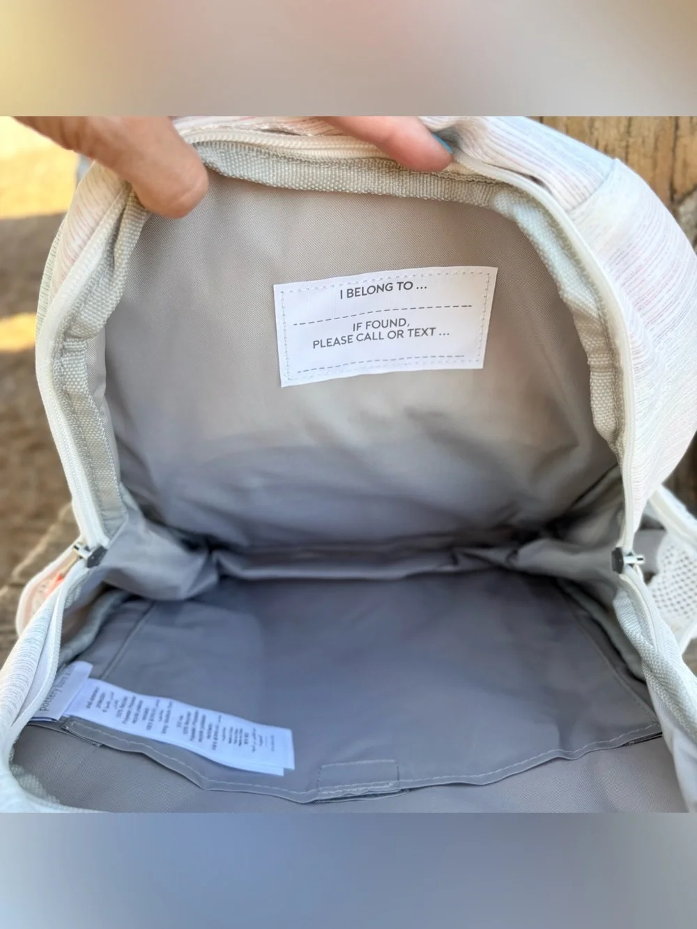 New Pottery Barn Mackenzie Metallic Ombre Backpack Size Small